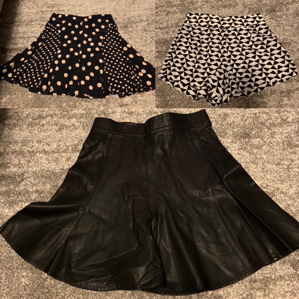 Three (3) pieces mini skirts/short skirts